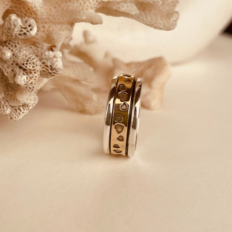 Love Hearts Fidget Spinner Ring - Octonov