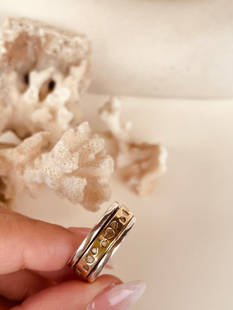 Love Hearts Fidget Spinner Ring - Octonov