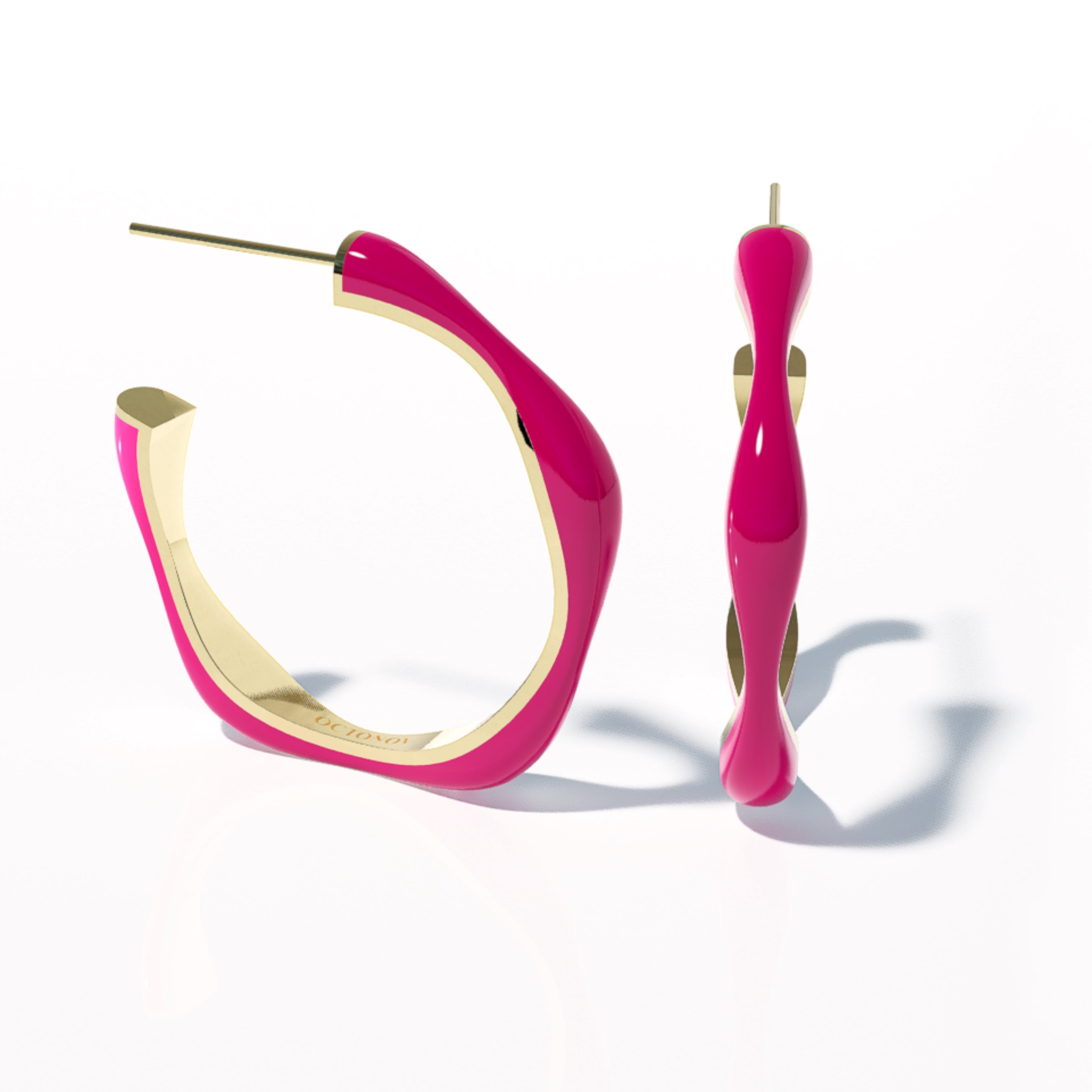 Sorbet Swirls Enamel Stacker Earring - Octonov