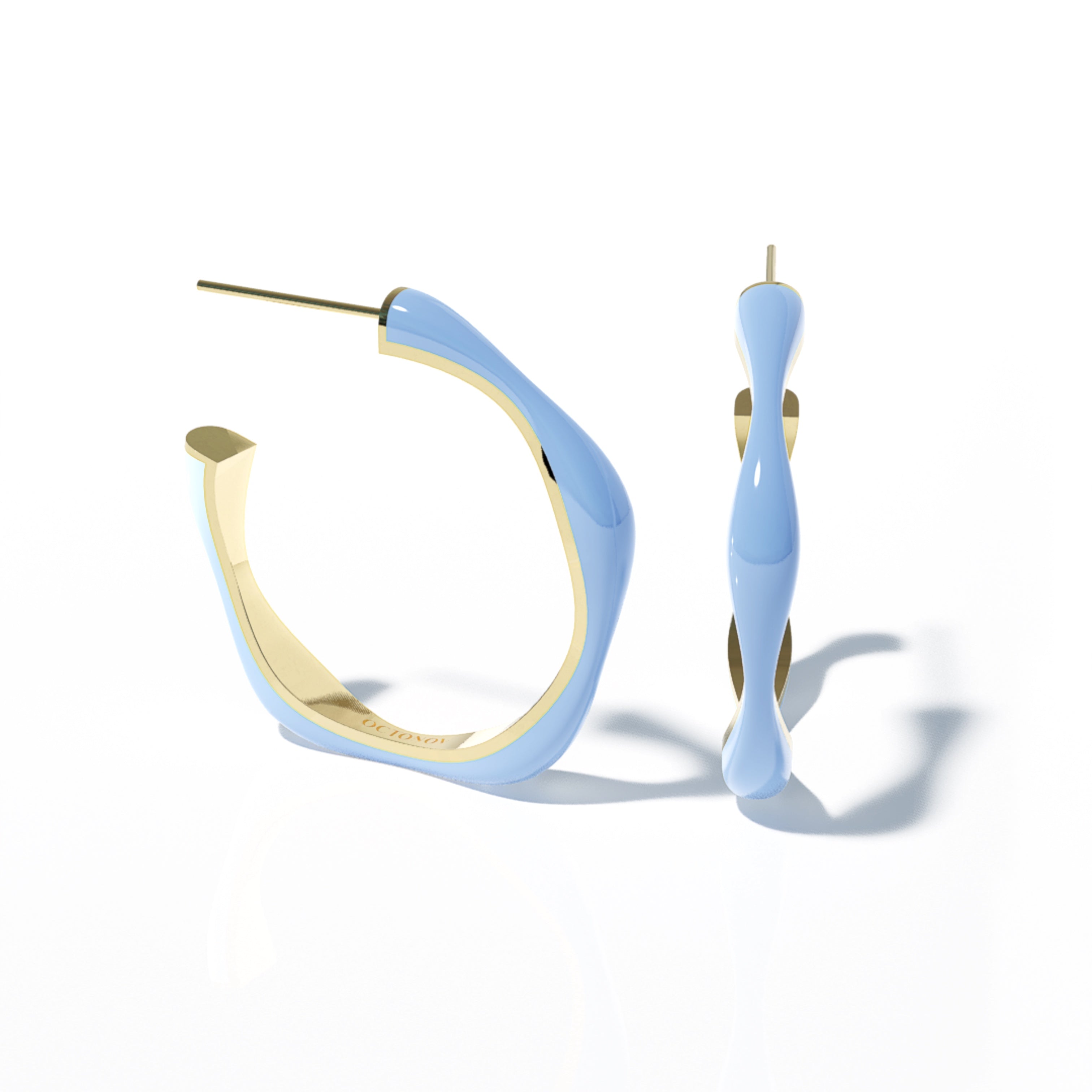 Sorbet Swirls Enamel Stacker Earring - Octonov