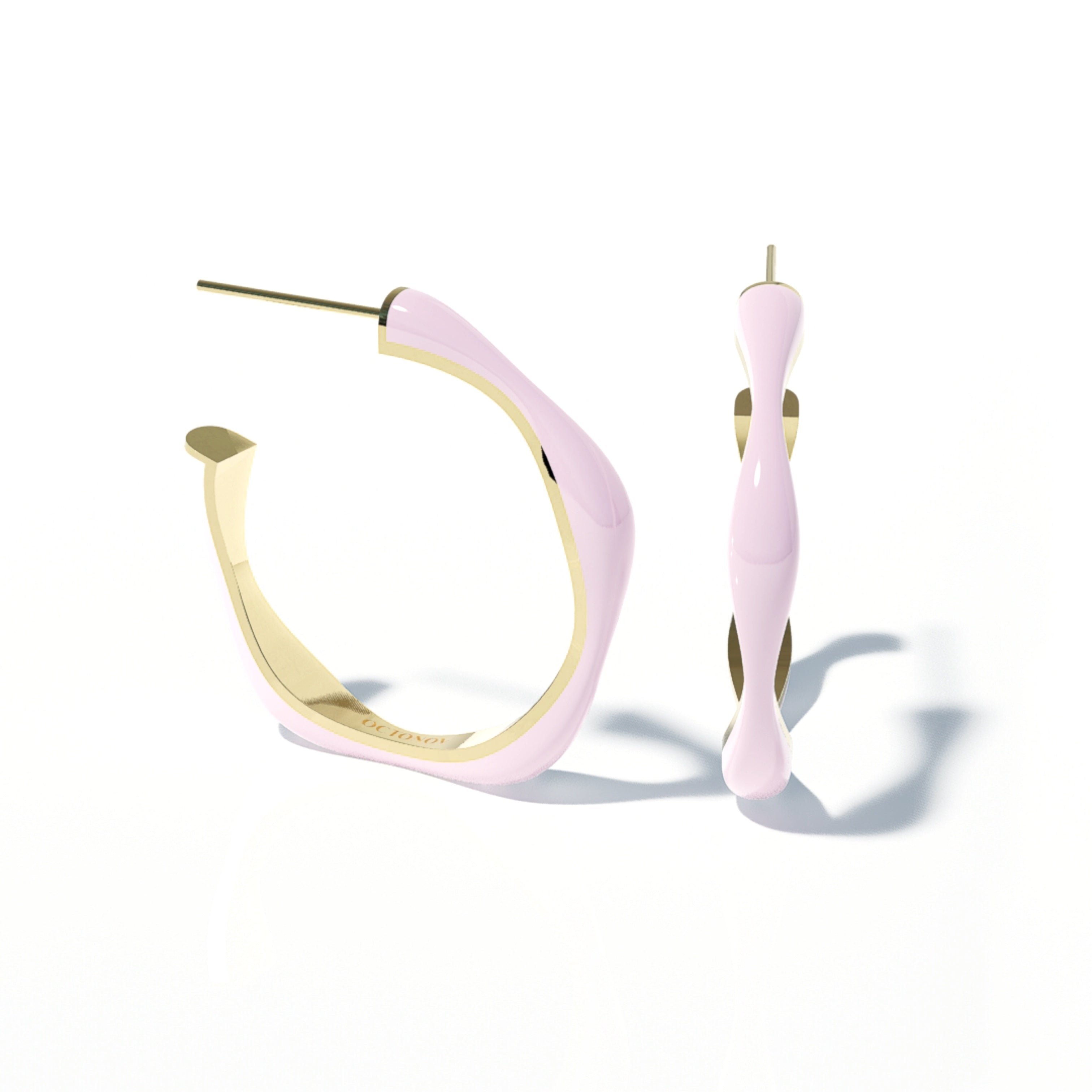 Sorbet Swirls Enamel Stacker Earring - Octonov