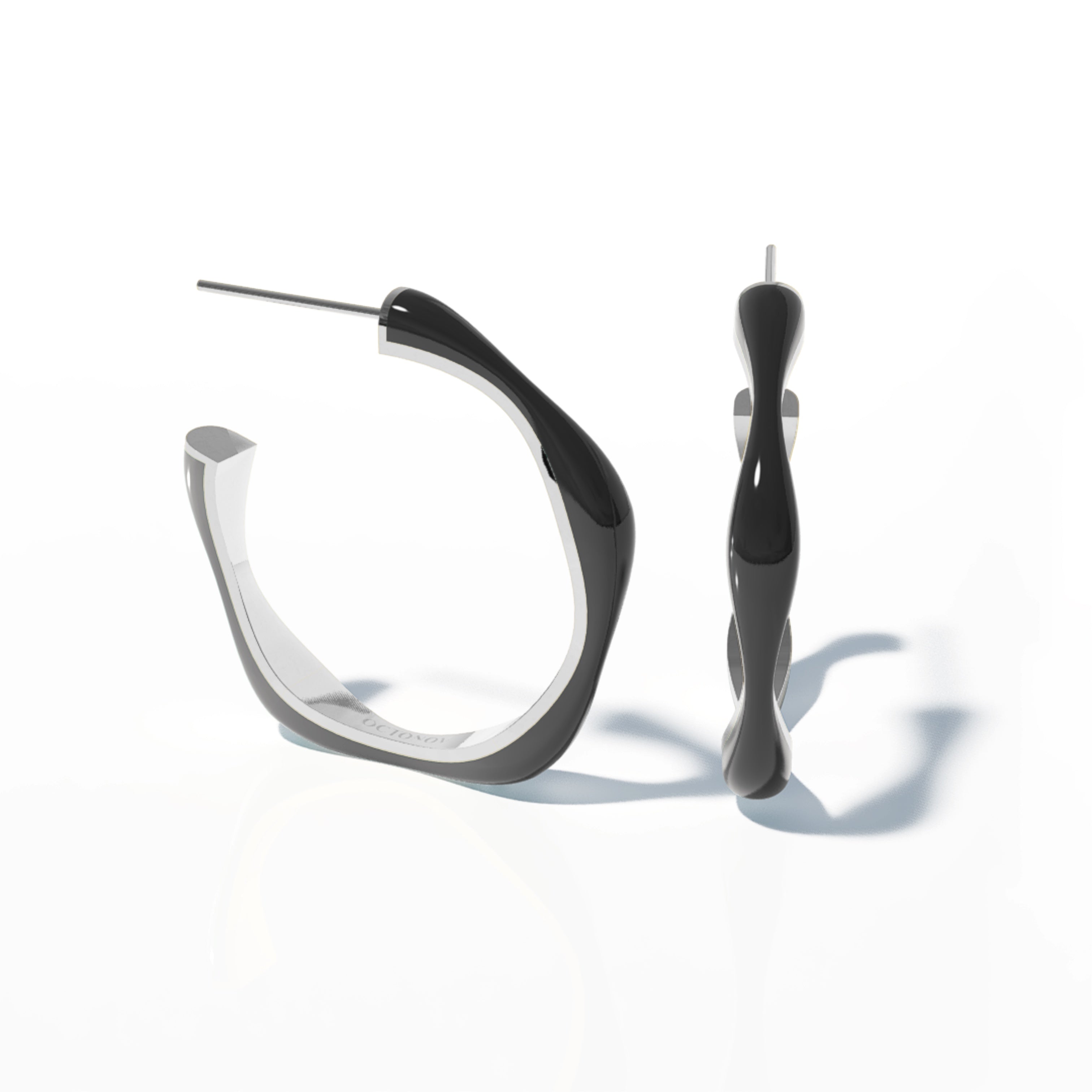 Sorbet Swirls Enamel Stacker Earring - Octonov