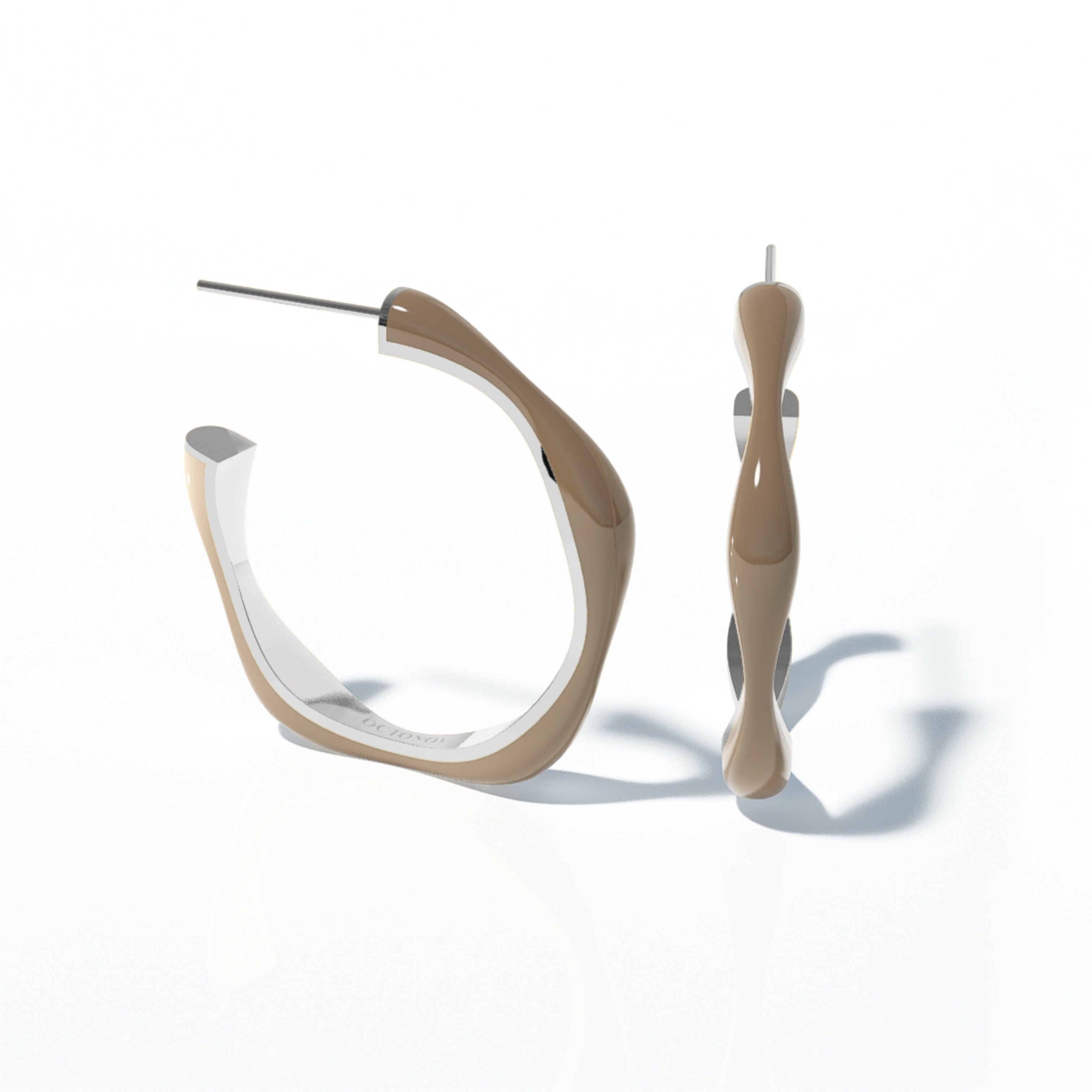 Sorbet Swirls Enamel Stacker Earring - Octonov