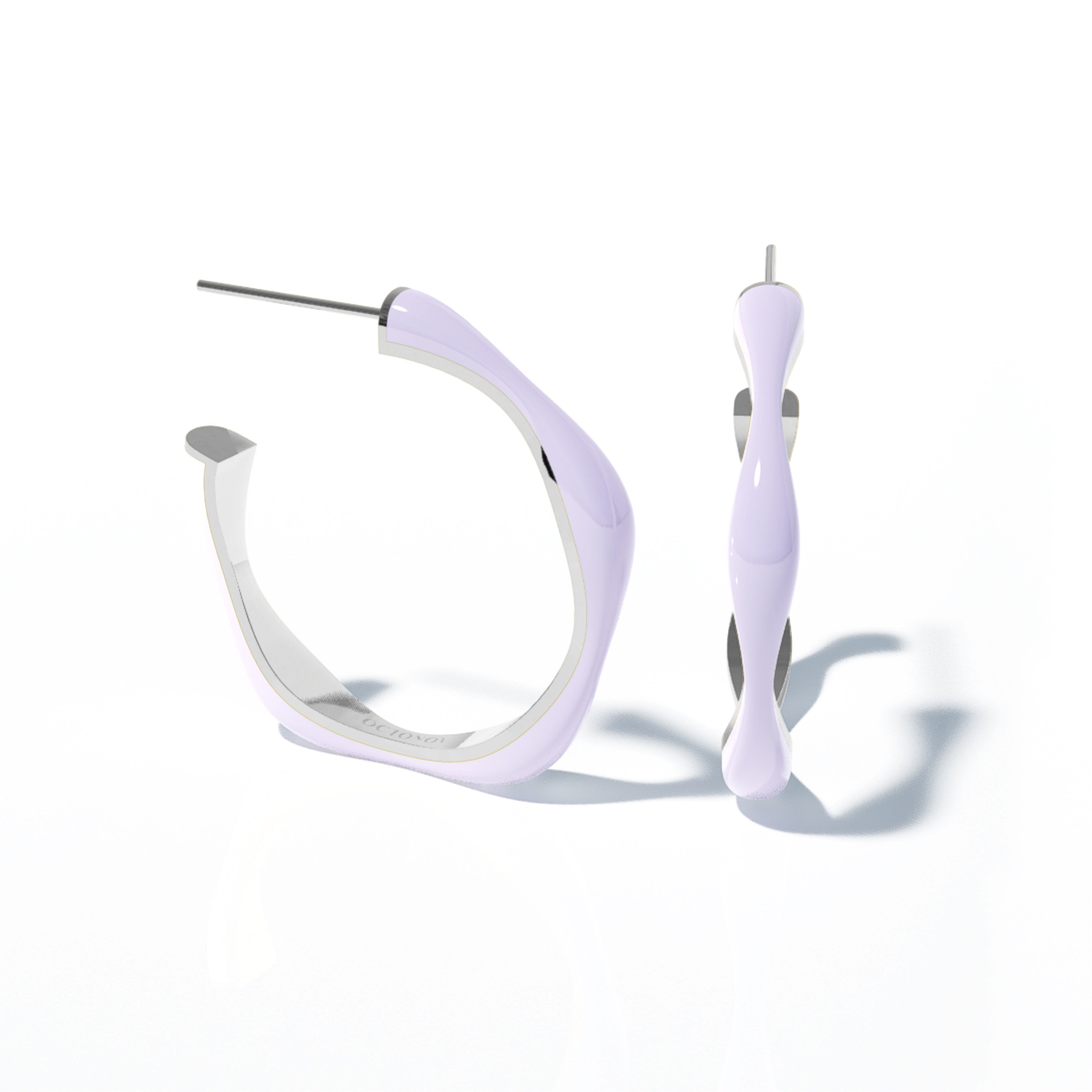 Sorbet Swirls Enamel Stacker Earring - Octonov