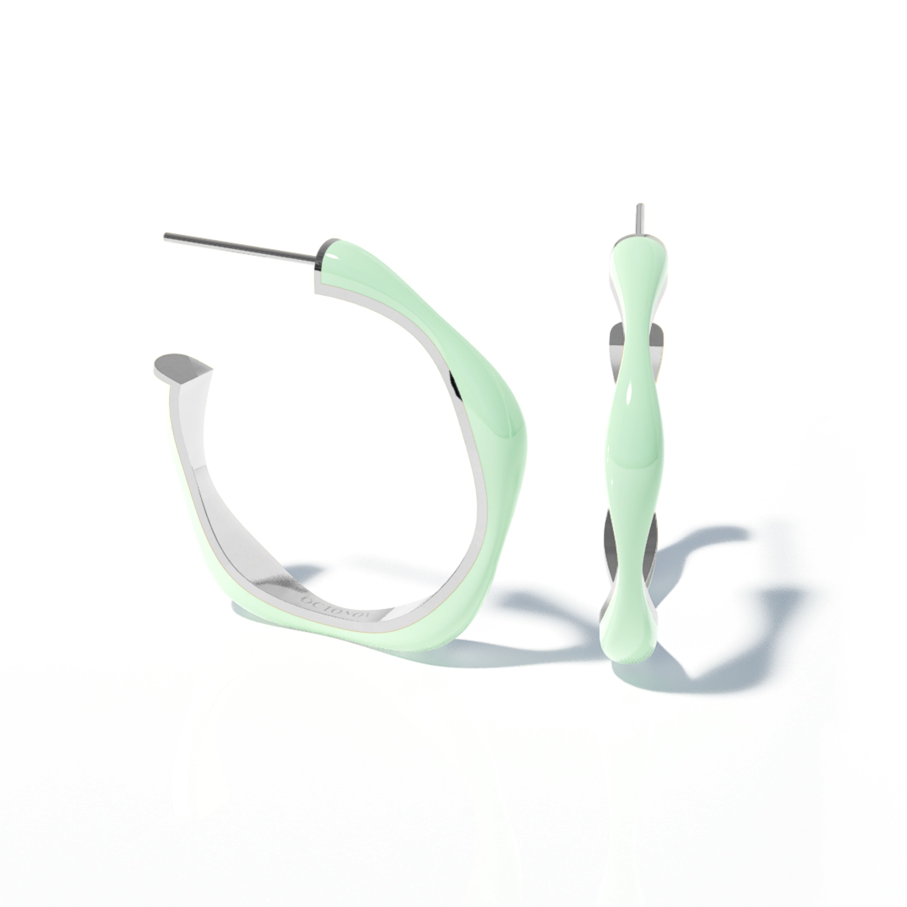 Sorbet Swirls Enamel Stacker Earring - Octonov