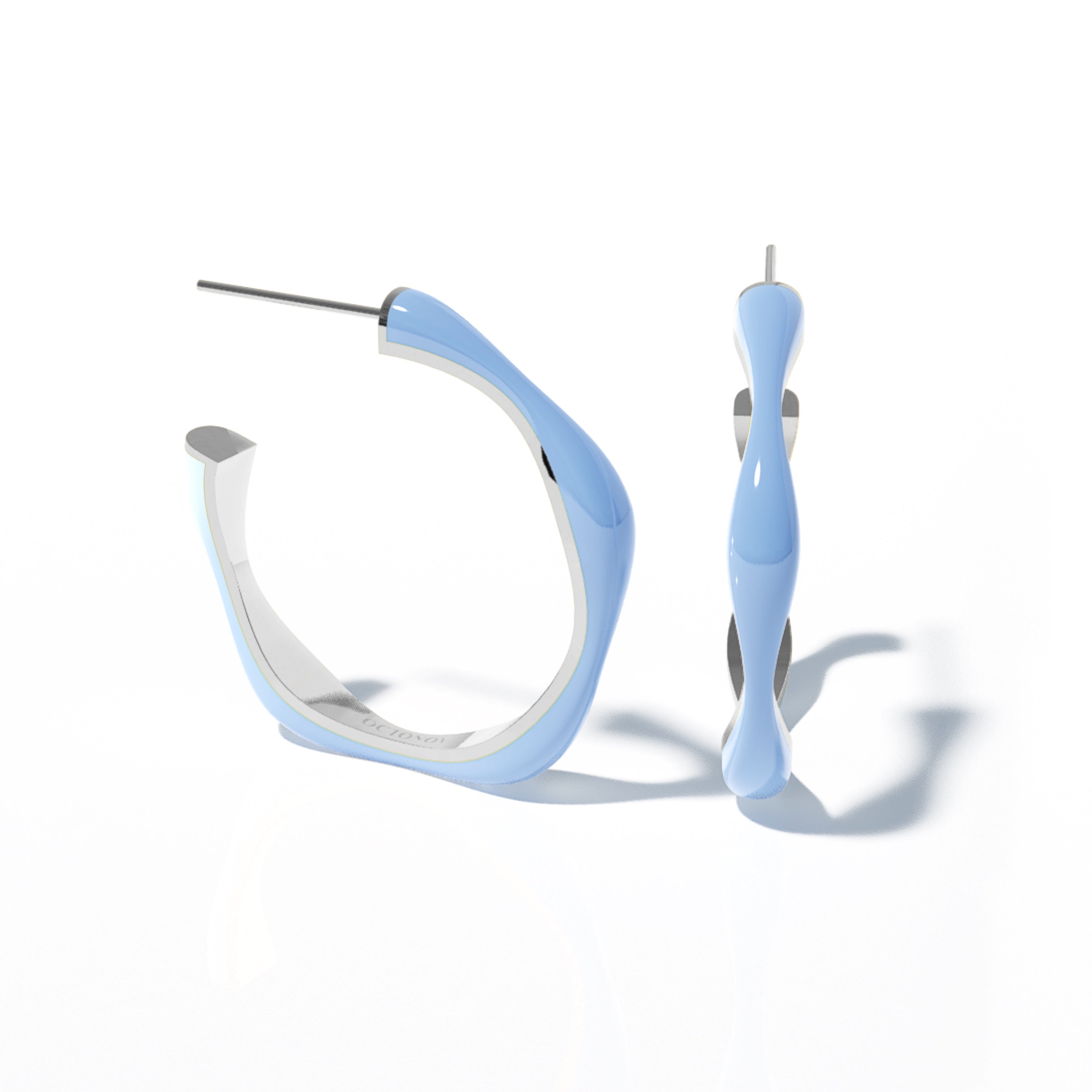 Sorbet Swirls Enamel Stacker Earring - Octonov