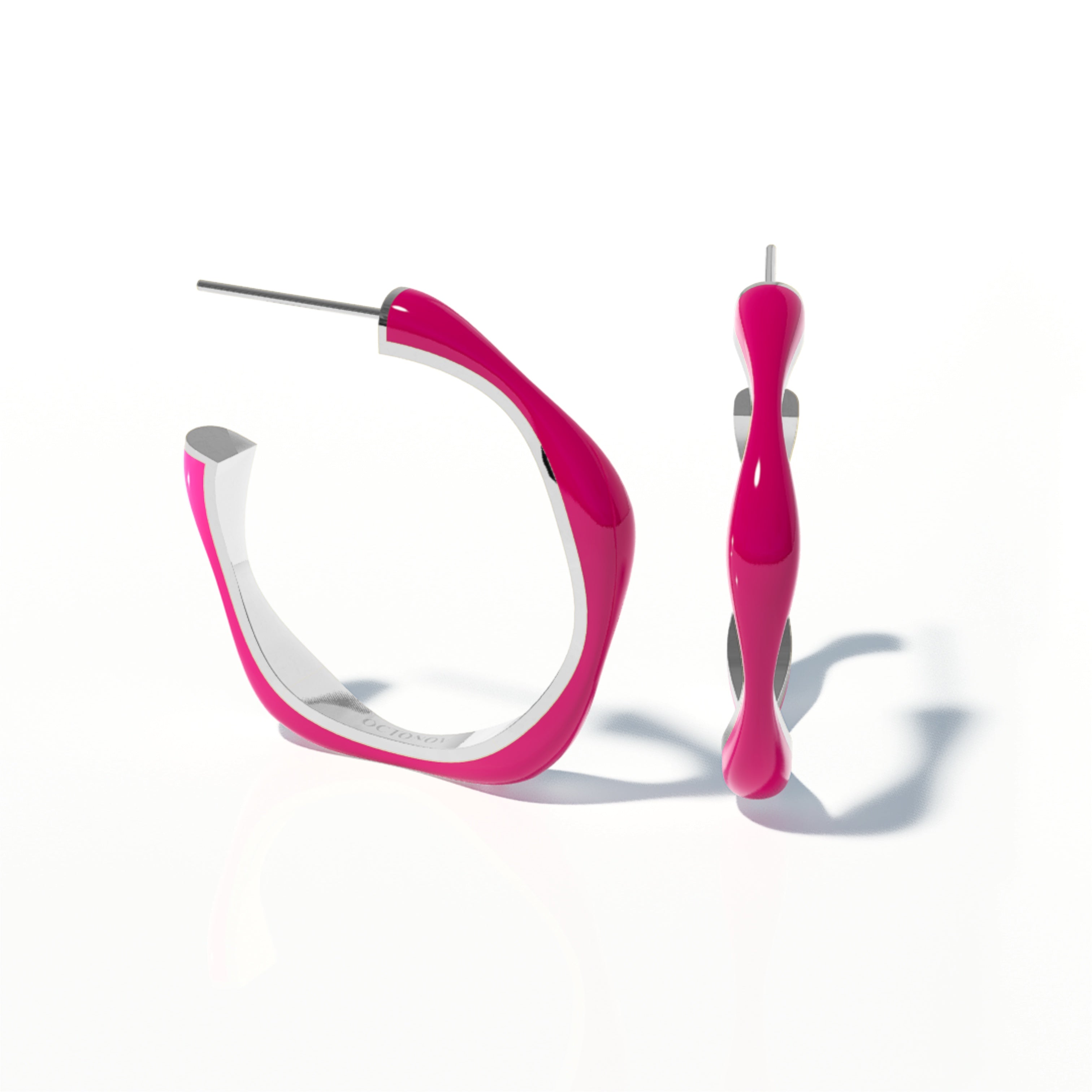 Sorbet Swirls Enamel Stacker Earring - Octonov