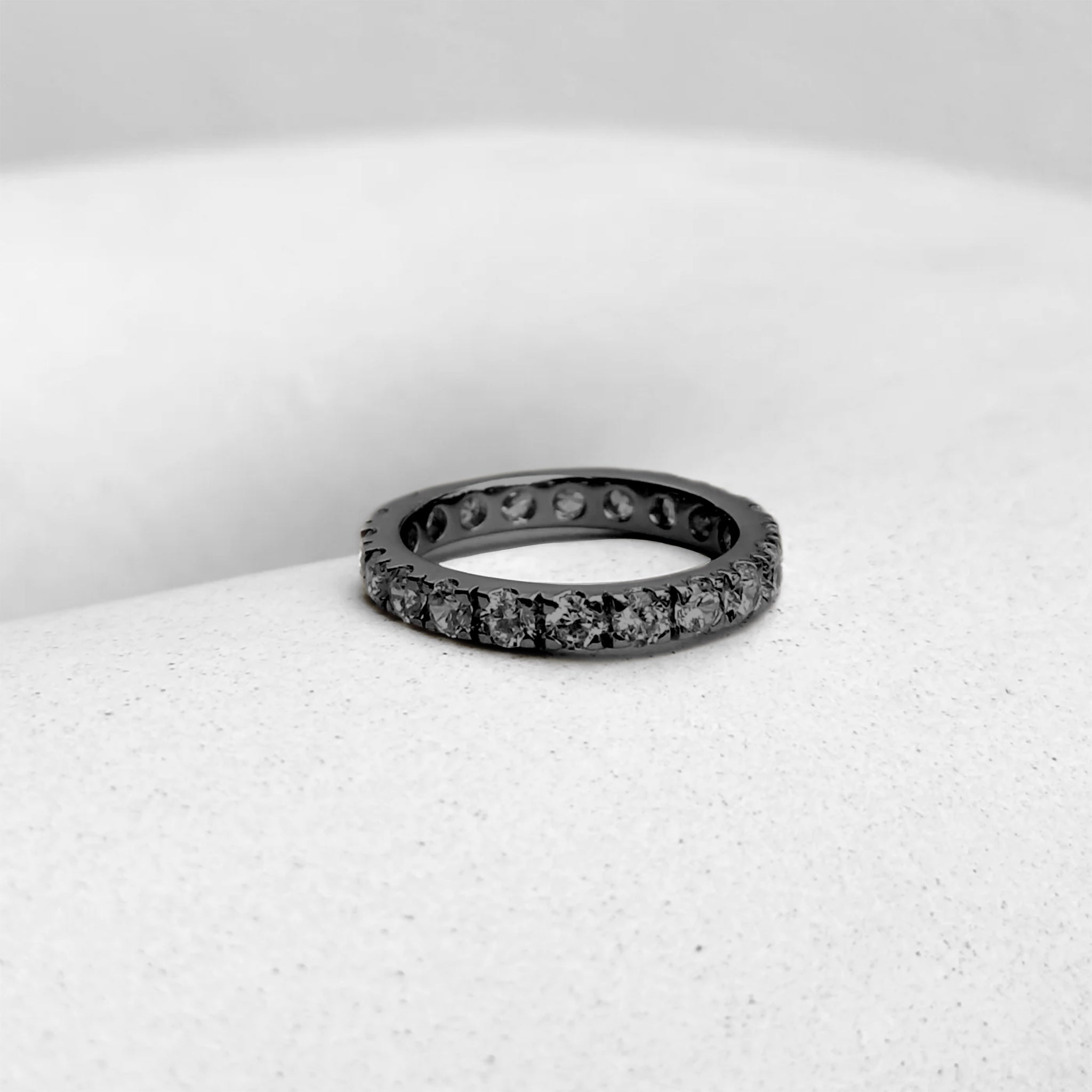 Zircon Encrusted Eternity Band - Octonov