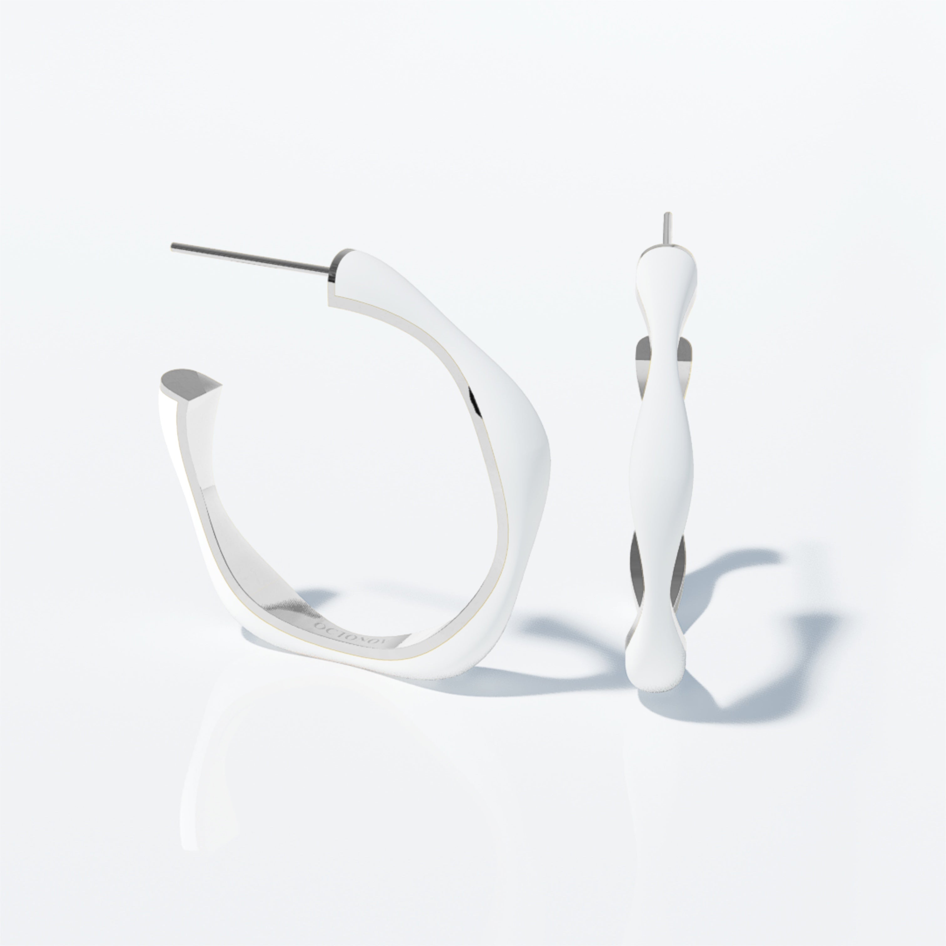 Sorbet Swirls Enamel Stacker Earring - Octonov