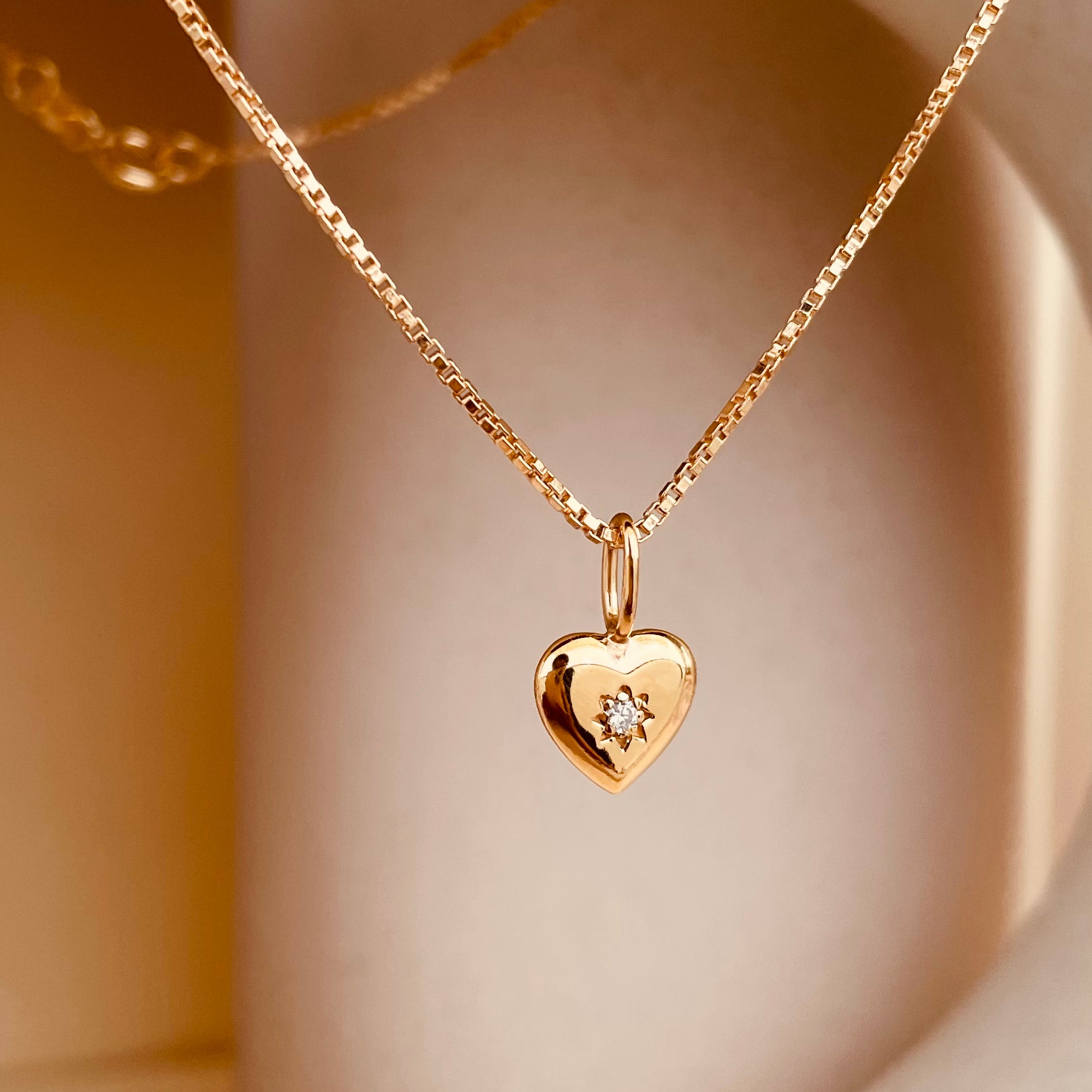 Vintage Heart Classy Necklace with Box Chain - Octonov