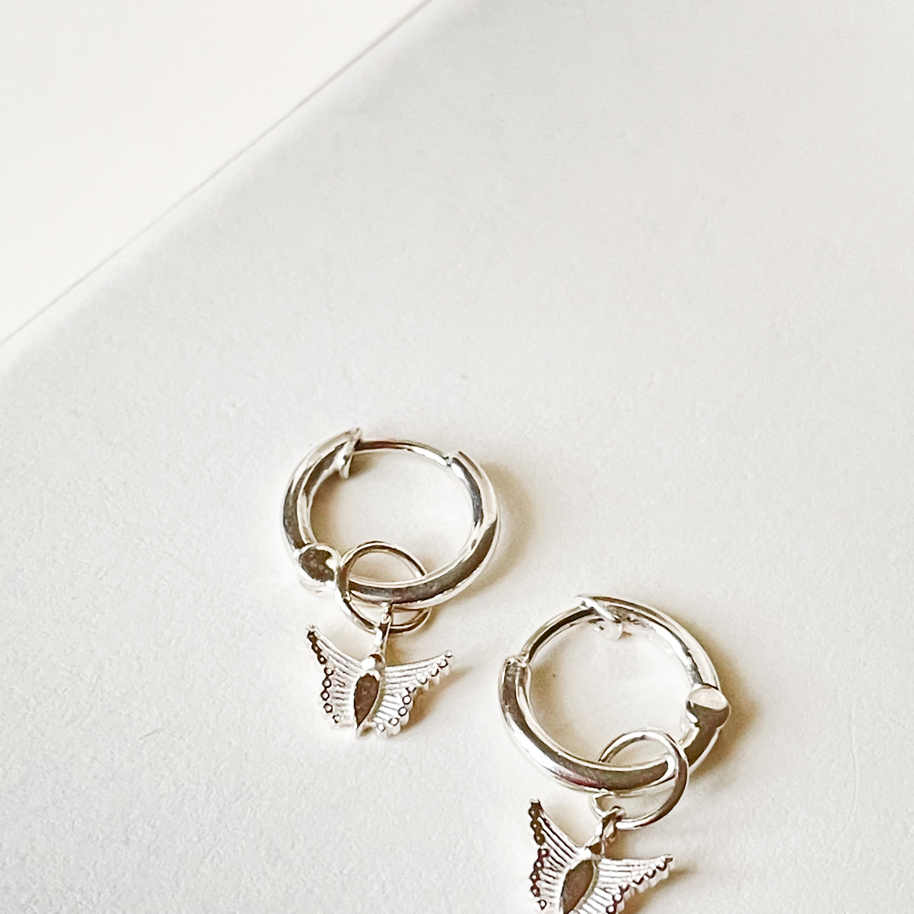 Dainty Butterfly Hoops - Octonov
