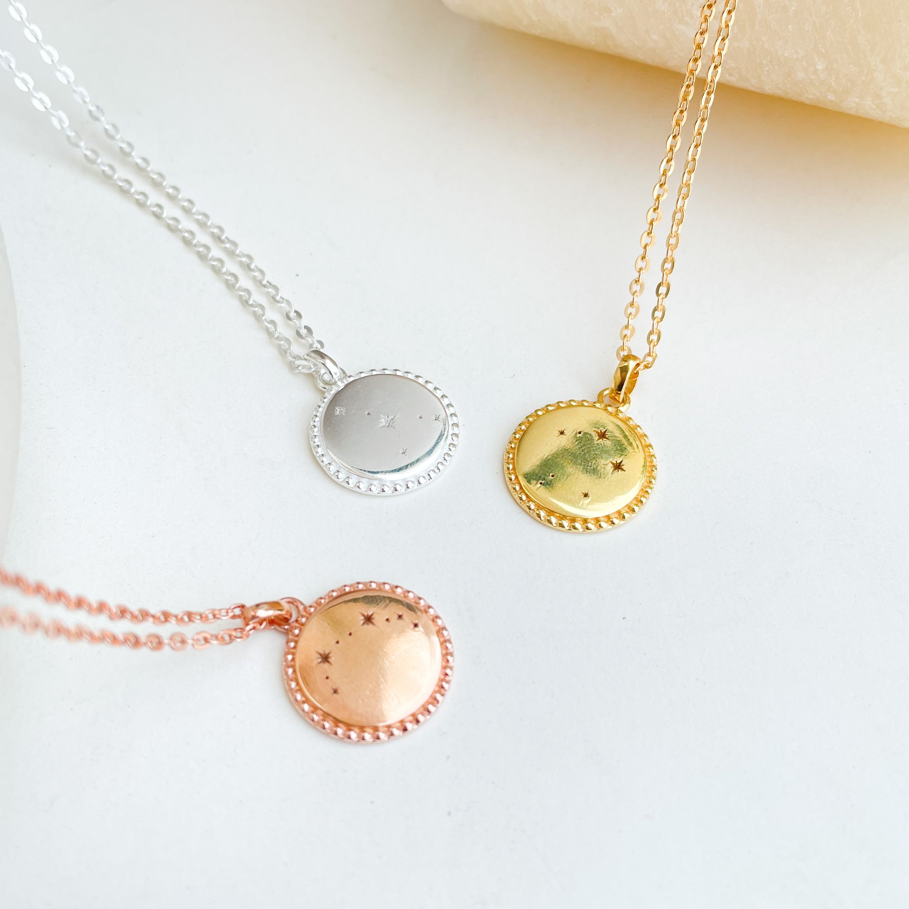 Zodiac Constellation Necklace, Personalised Zodiac Signs Necklace - Octonov