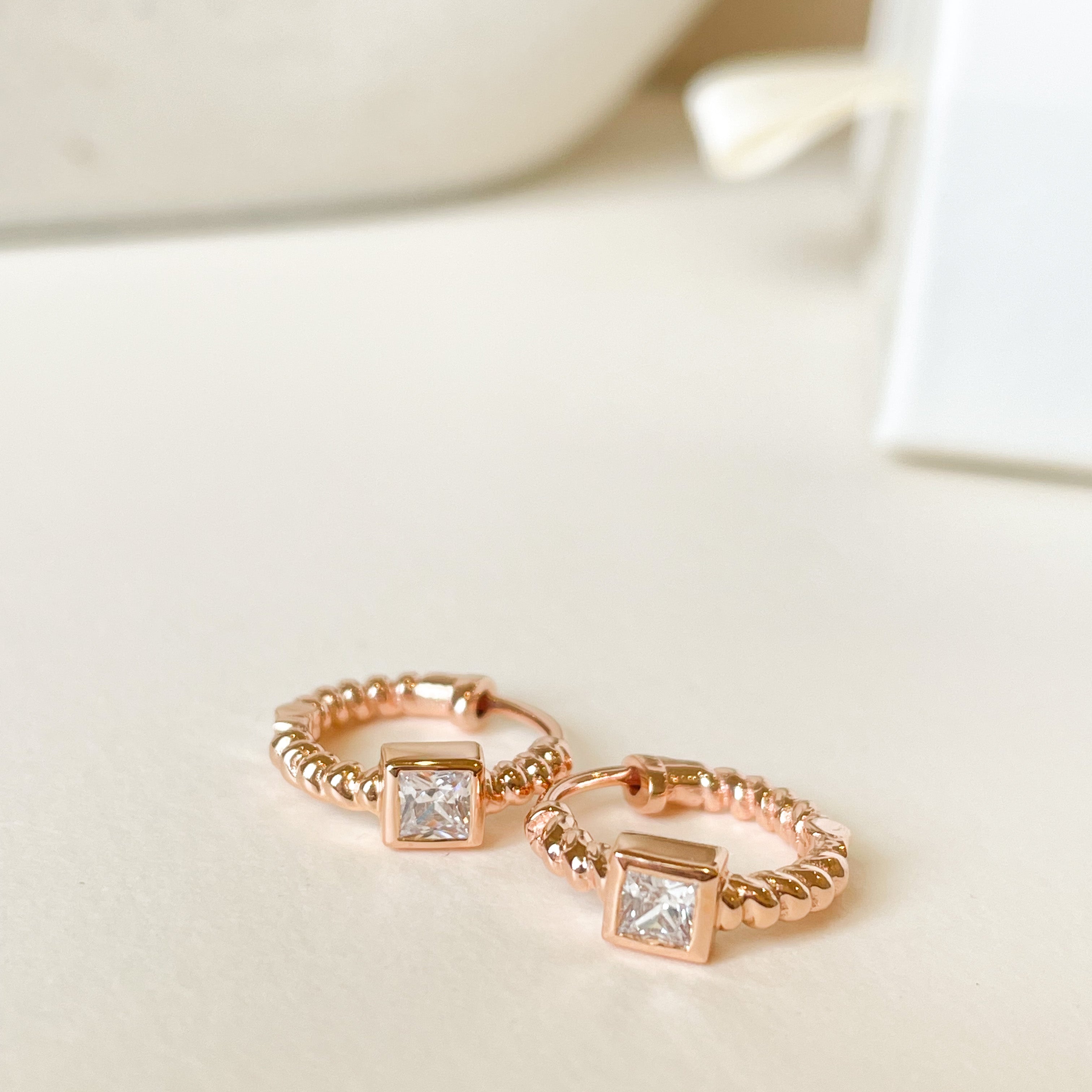 Square Diamond Huggies - Octonov