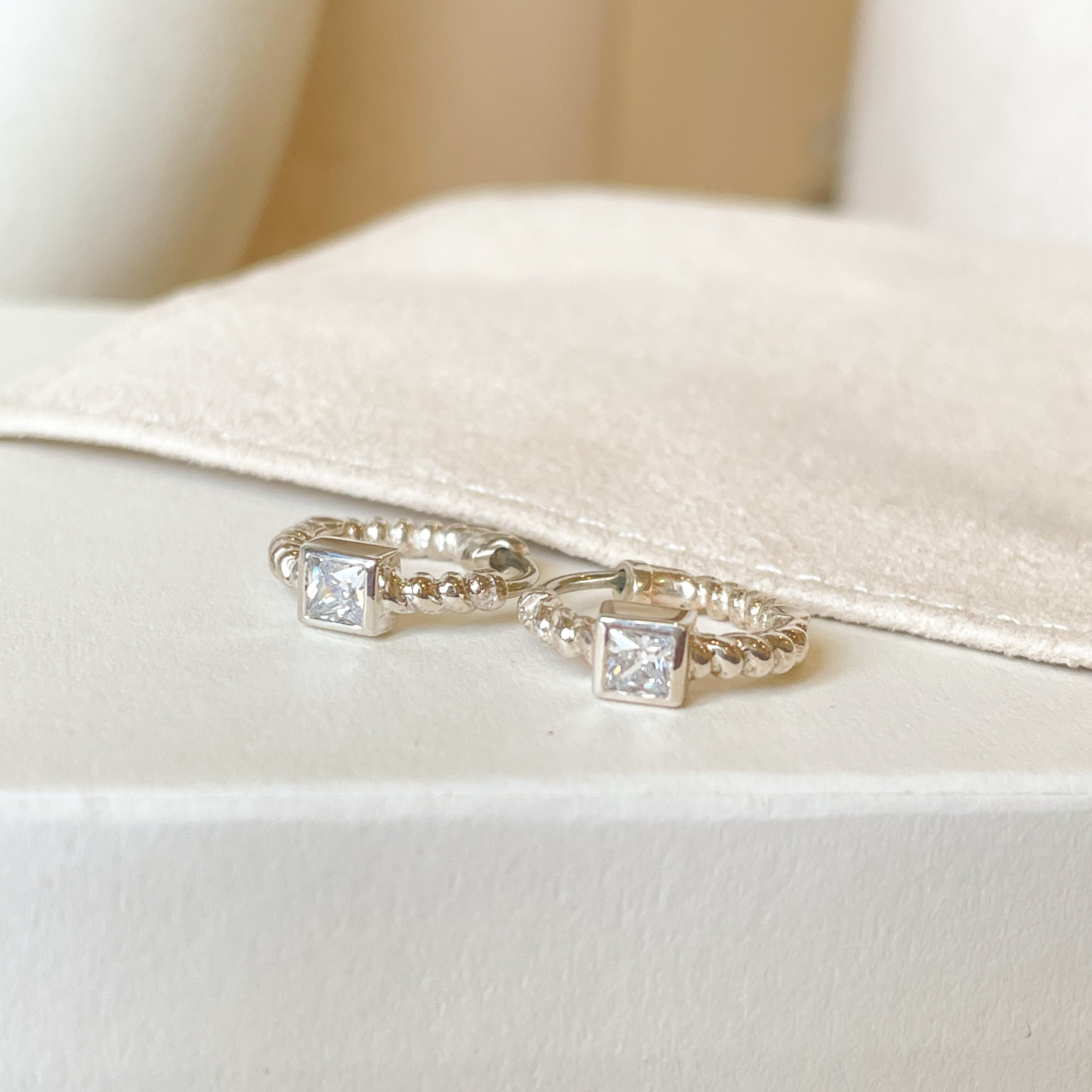 Square Diamond Huggies - Octonov