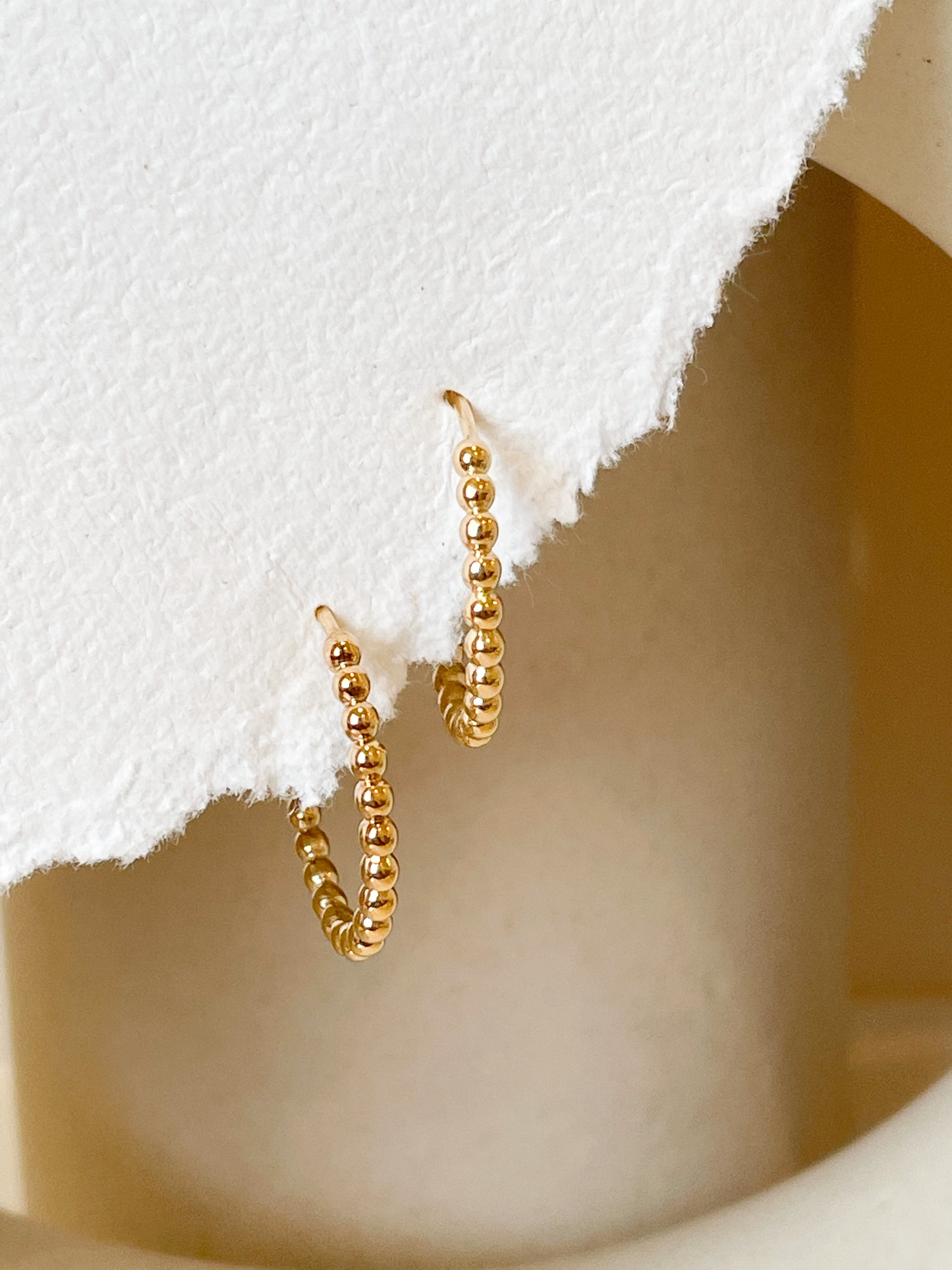 Bubble Dot Classic Hoops - Octonov