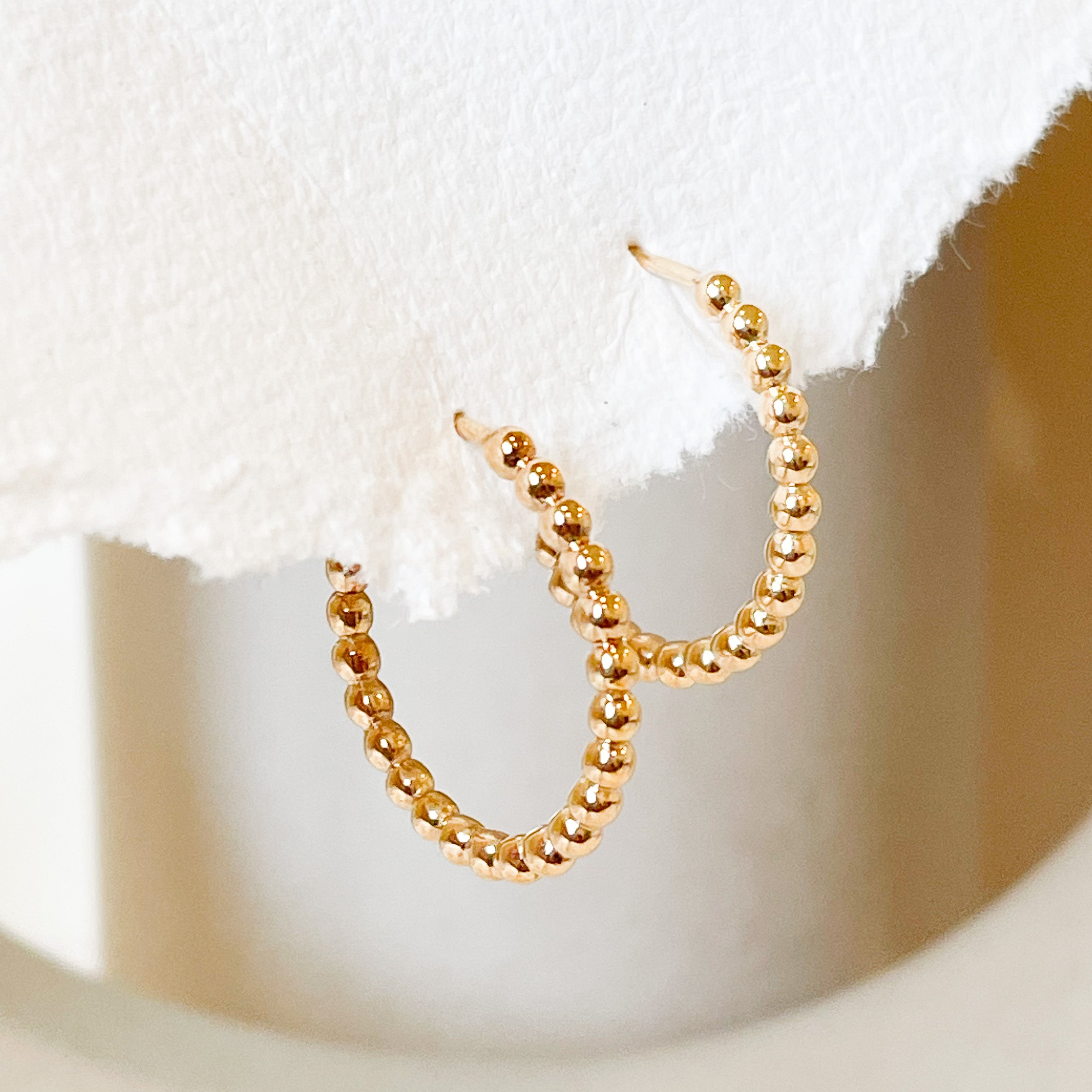 Bubble Dot Classic Hoops - Octonov