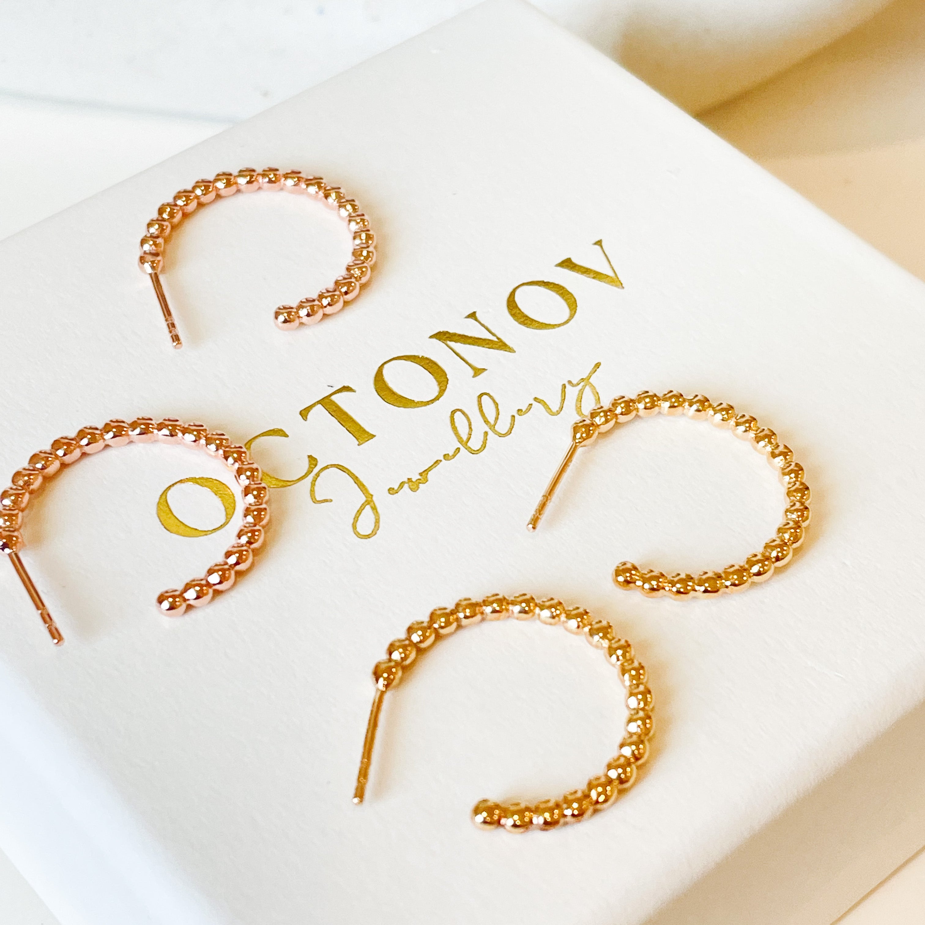 Bubble Dot Classic Hoops - Octonov