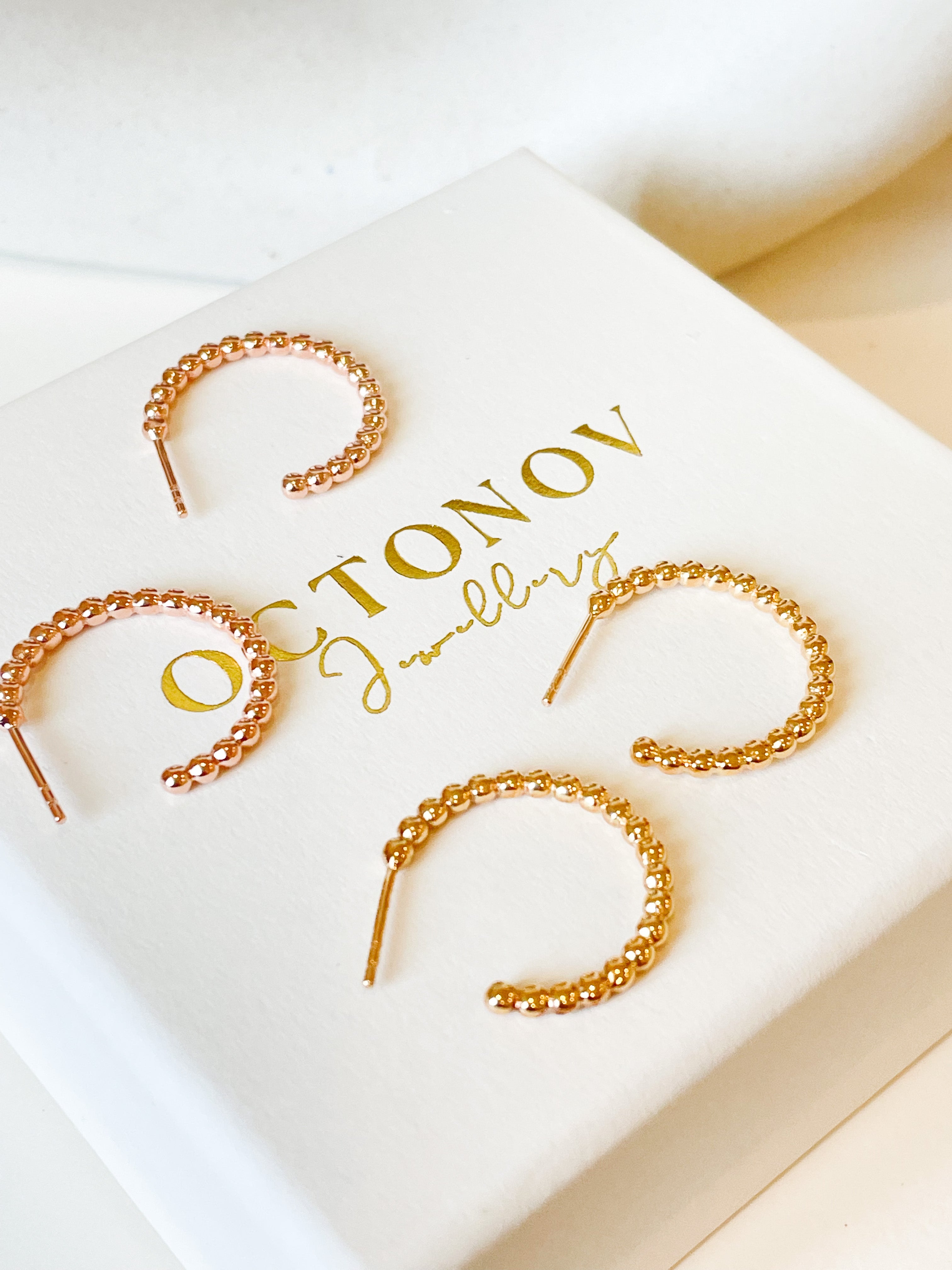 Bubble Dot Classic Hoops - Octonov