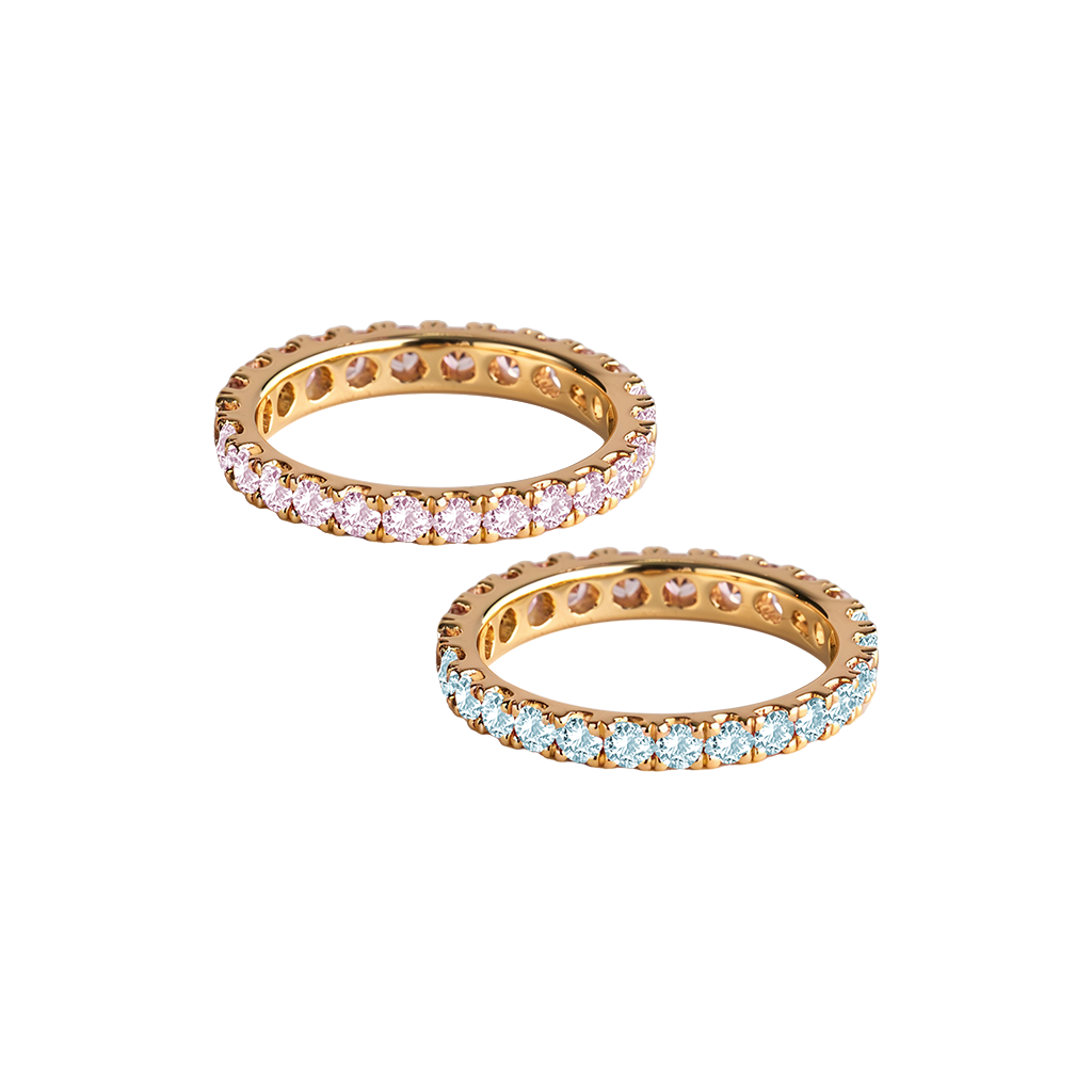 Everyday Sterling Silver 925 Eternity Bands India, Birthstone Eternity ...