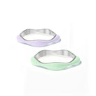 Sorbet Swirls Enamel Rings Duo - Octonov 