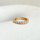 Zircon Encrusted Eternity Band - Octonov 