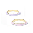 Sorbet Swirls Enamel Rings Duo - Octonov 