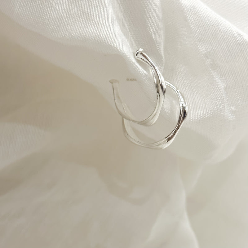 Solid Swirls Everyday Gold Hoops