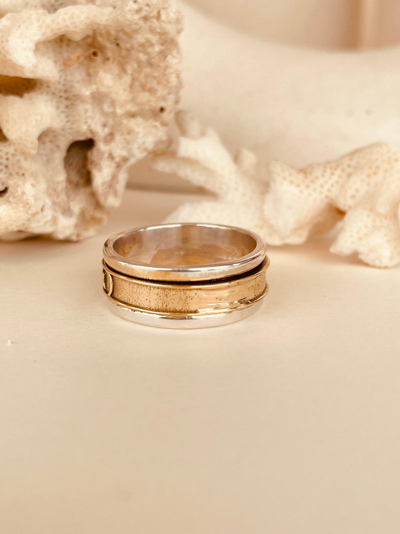 Moon Phase Fidget Spinner Ring