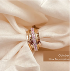 October Birthstone Eternity Spinner Ring - Octonov 