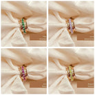 November Birthstone Eternity Spinner Ring - Octonov 