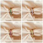 June Birthstone Eternity Spinner Ring - Octonov 