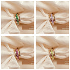 May Birthstone Eternity Spinner Ring - Octonov 