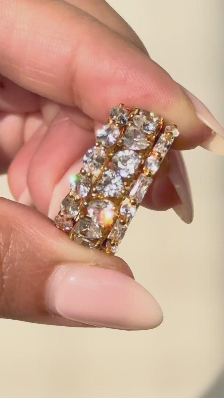 Anti-Tarnish Stackable Gold Plated Rings in India | Stack of 3 rings ...