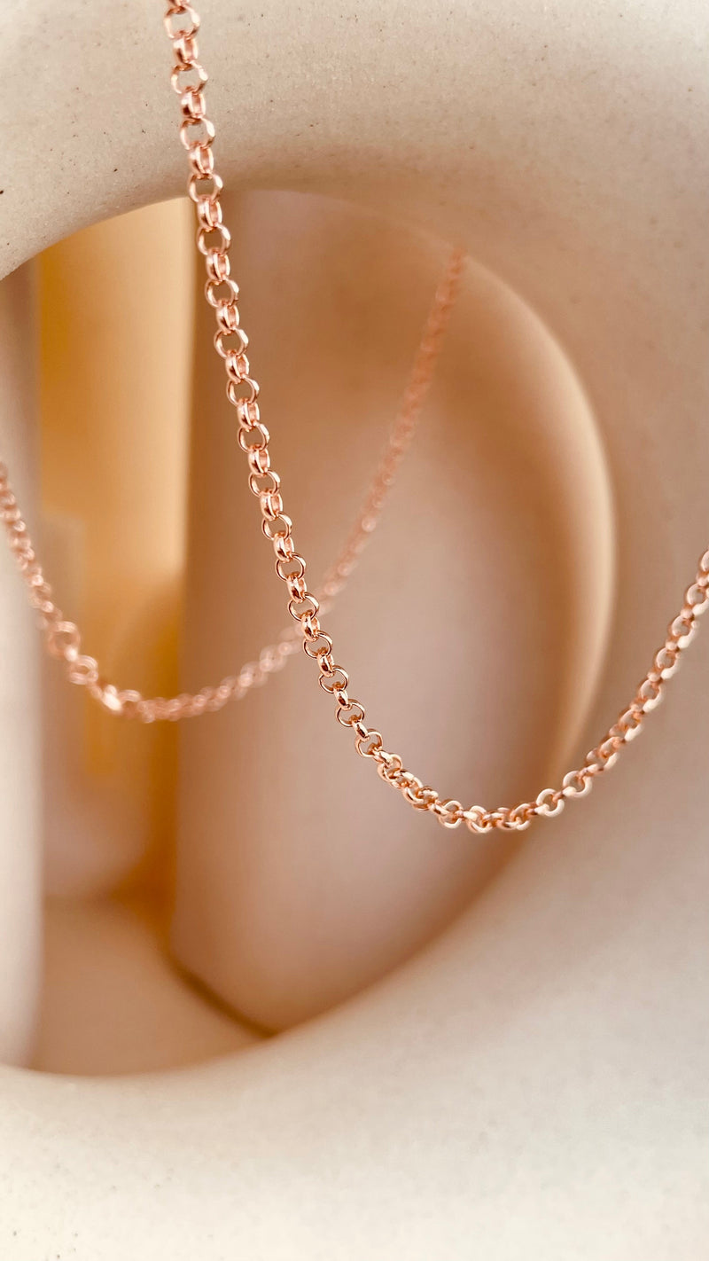 Silver Rolo Chain Necklace