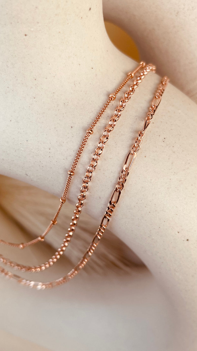 Modern Minimal Layers Trio Necklace