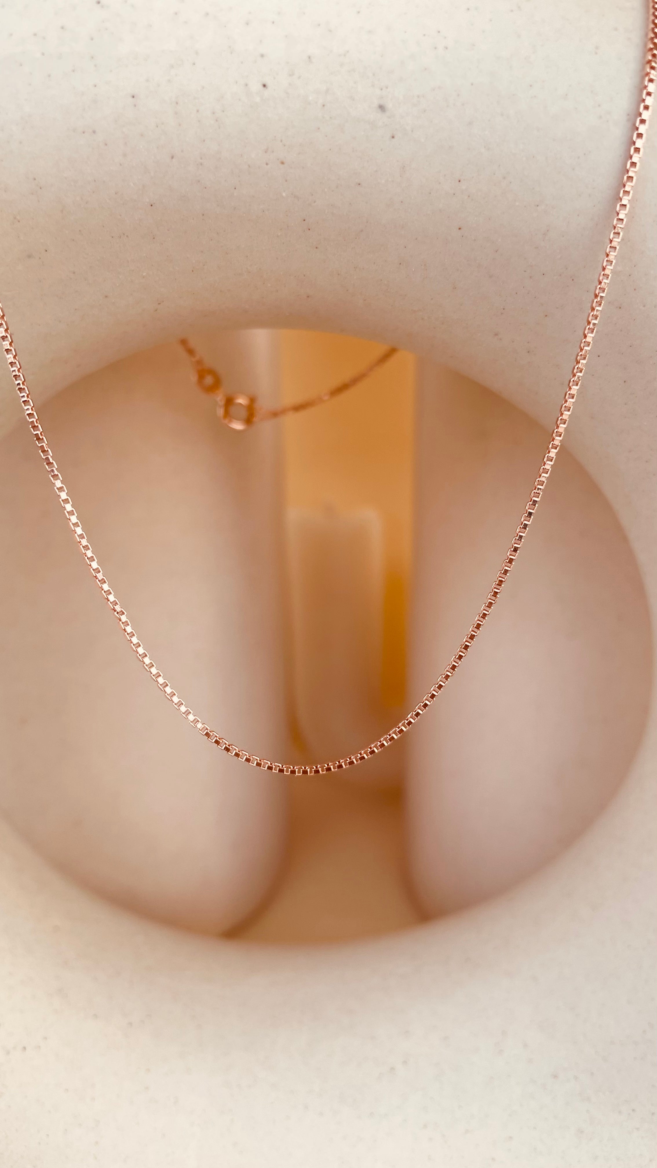 Gold Box Chain Necklace - Octonov 