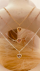 Vintage Heart Satellite Necklace with Satellite Chain - Octonov 