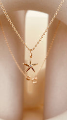 Minimal Starfish Necklace with Cable Chain - Octonov 