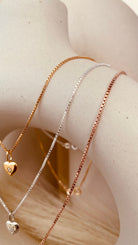 Vintage Heart Classy Necklace with Box Chain - Octonov 