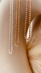 Gold Faceted Beaded Chain Necklace - Octonov 