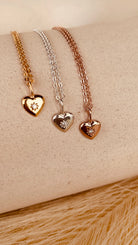 Dainty Vintage Heart Necklace with Sitara Chain - Octonov 
