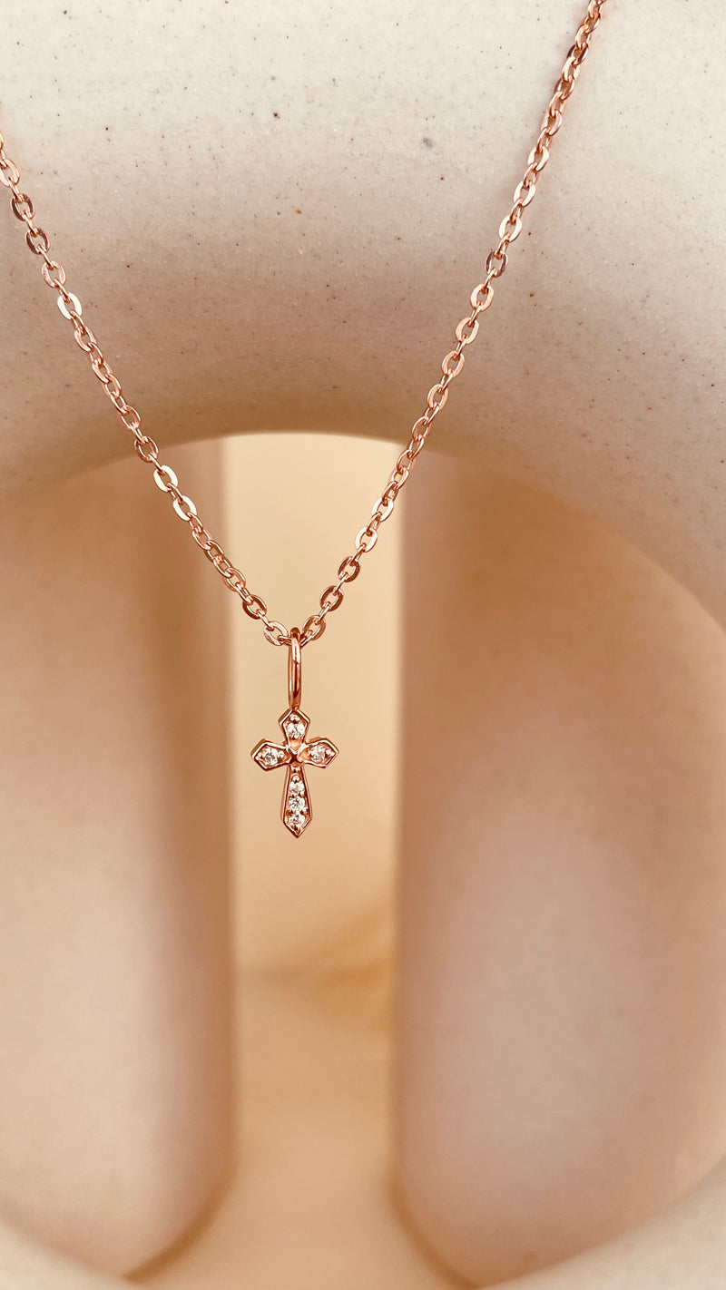 Dainty Token of Faith Necklace with Sitara Chain