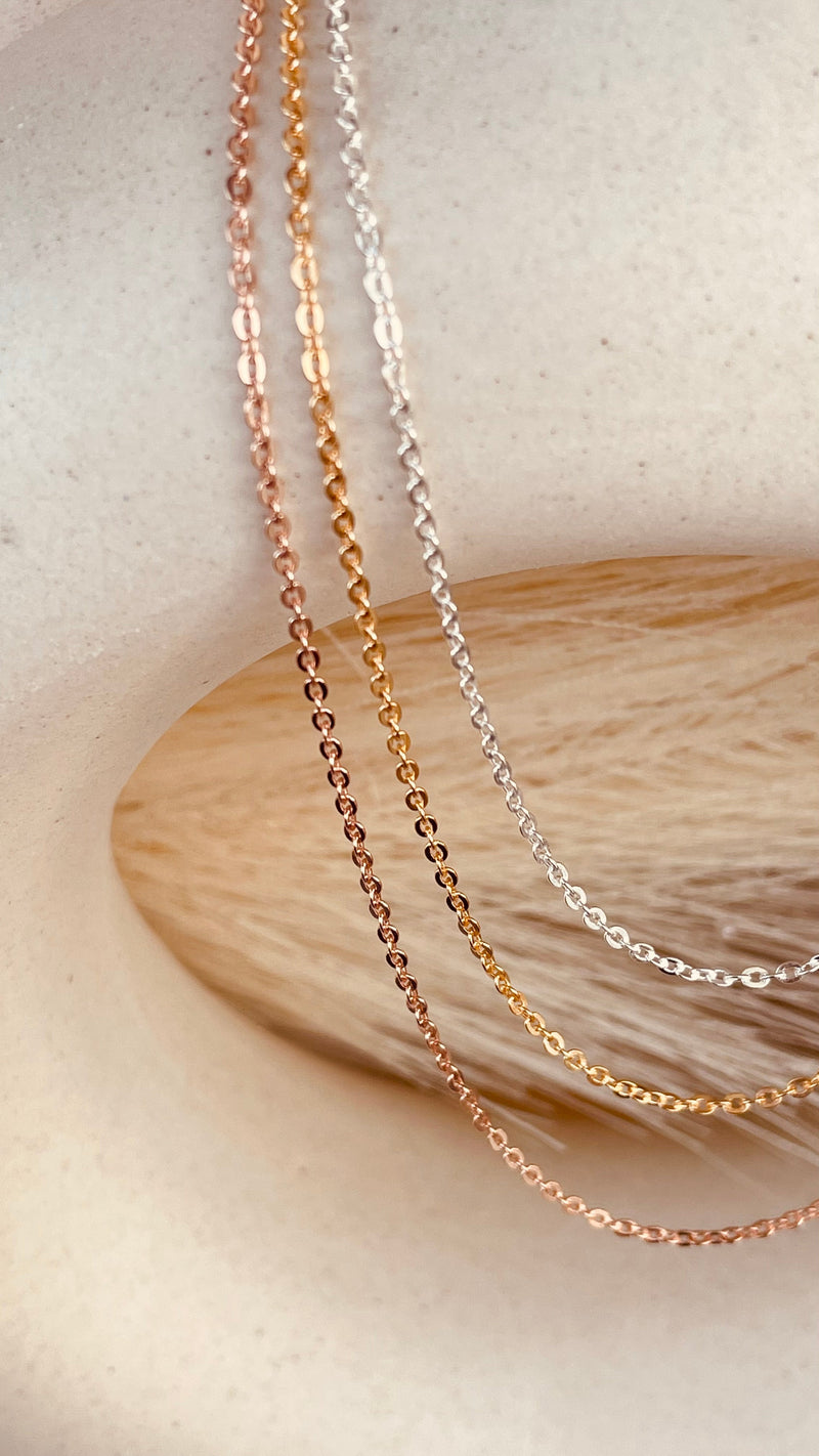 Silver Dainty Shine Sitara Chain Necklace