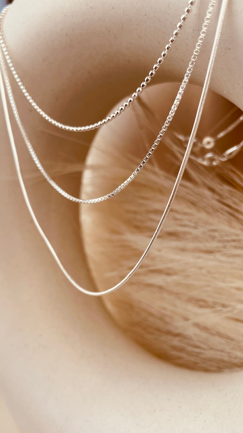 Minimal Silver Layering Trio