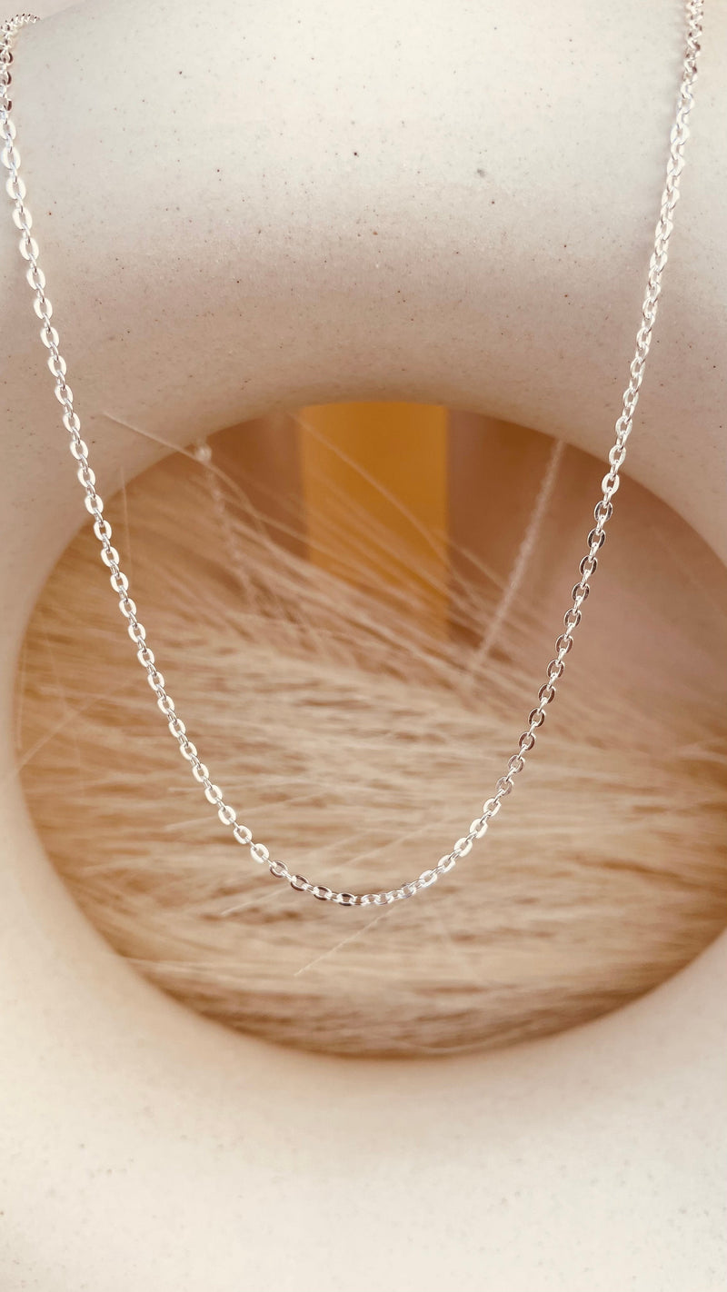 Silver Dainty Shine Sitara Chain Necklace