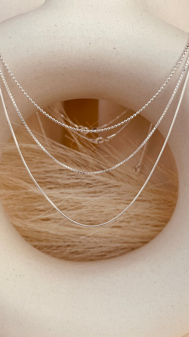 Minimal Silver Layering Trio