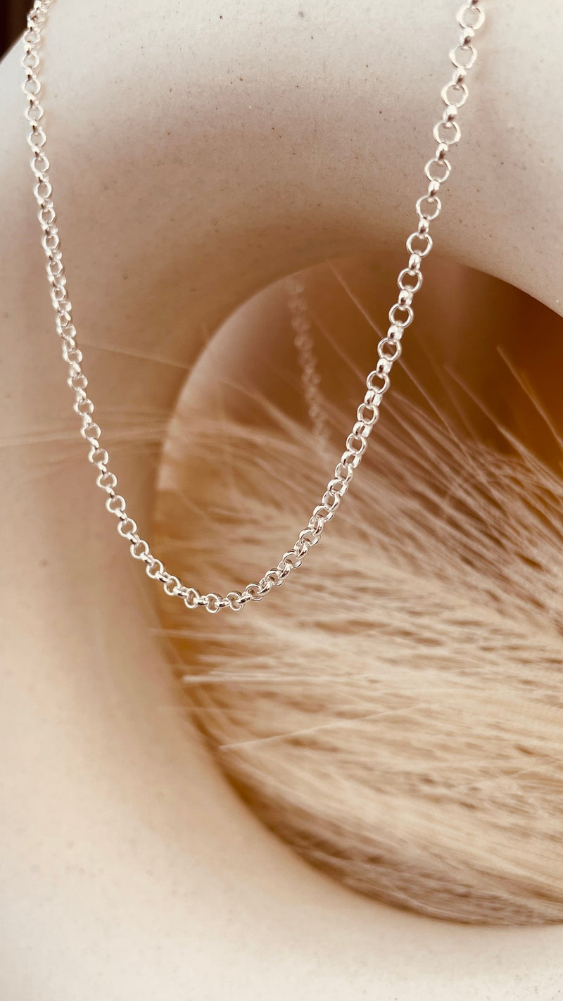 Silver Rolo Chain Necklace