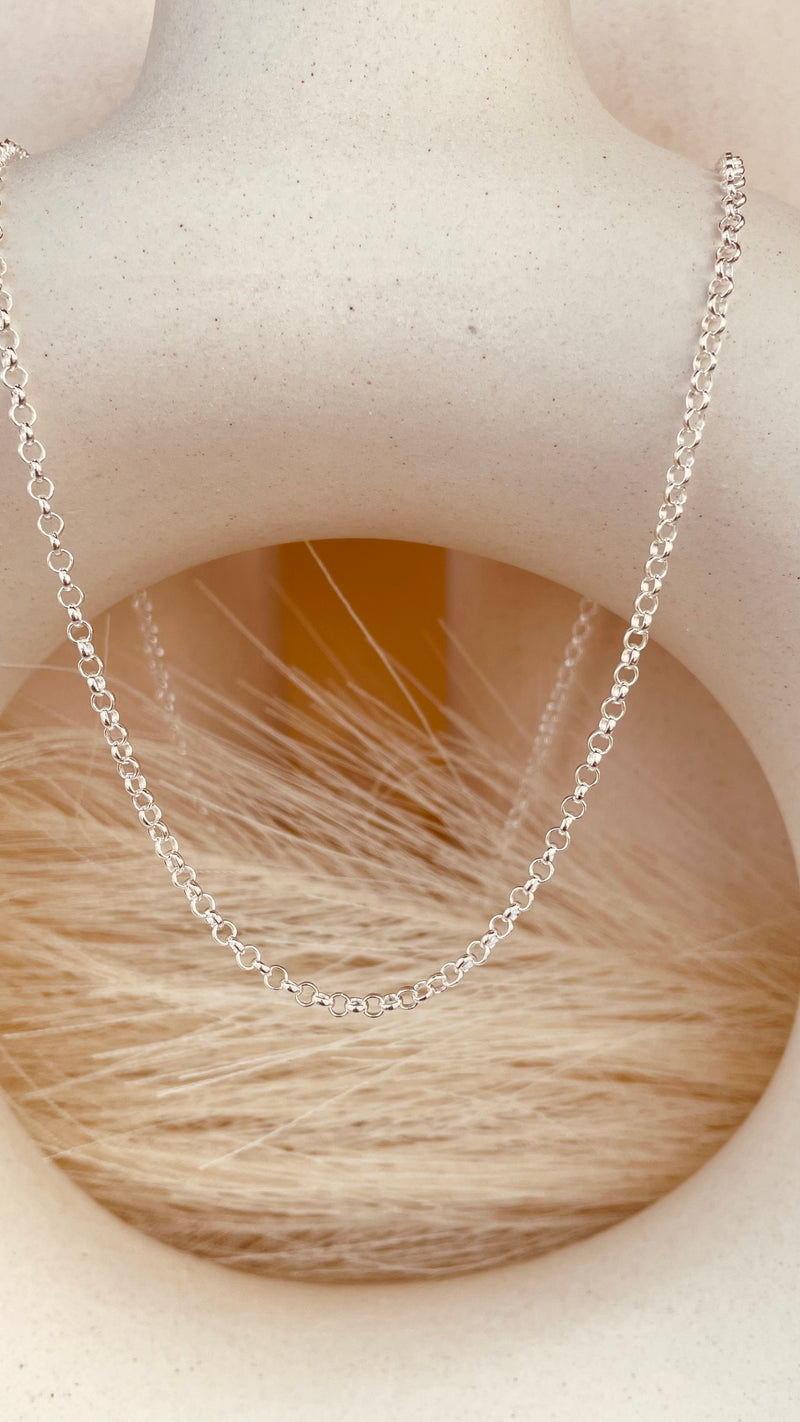 Rose Gold Rolo Chain Necklace