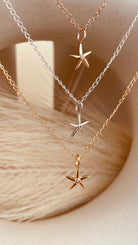 Minimal Starfish Necklace with Cable Chain - Octonov 