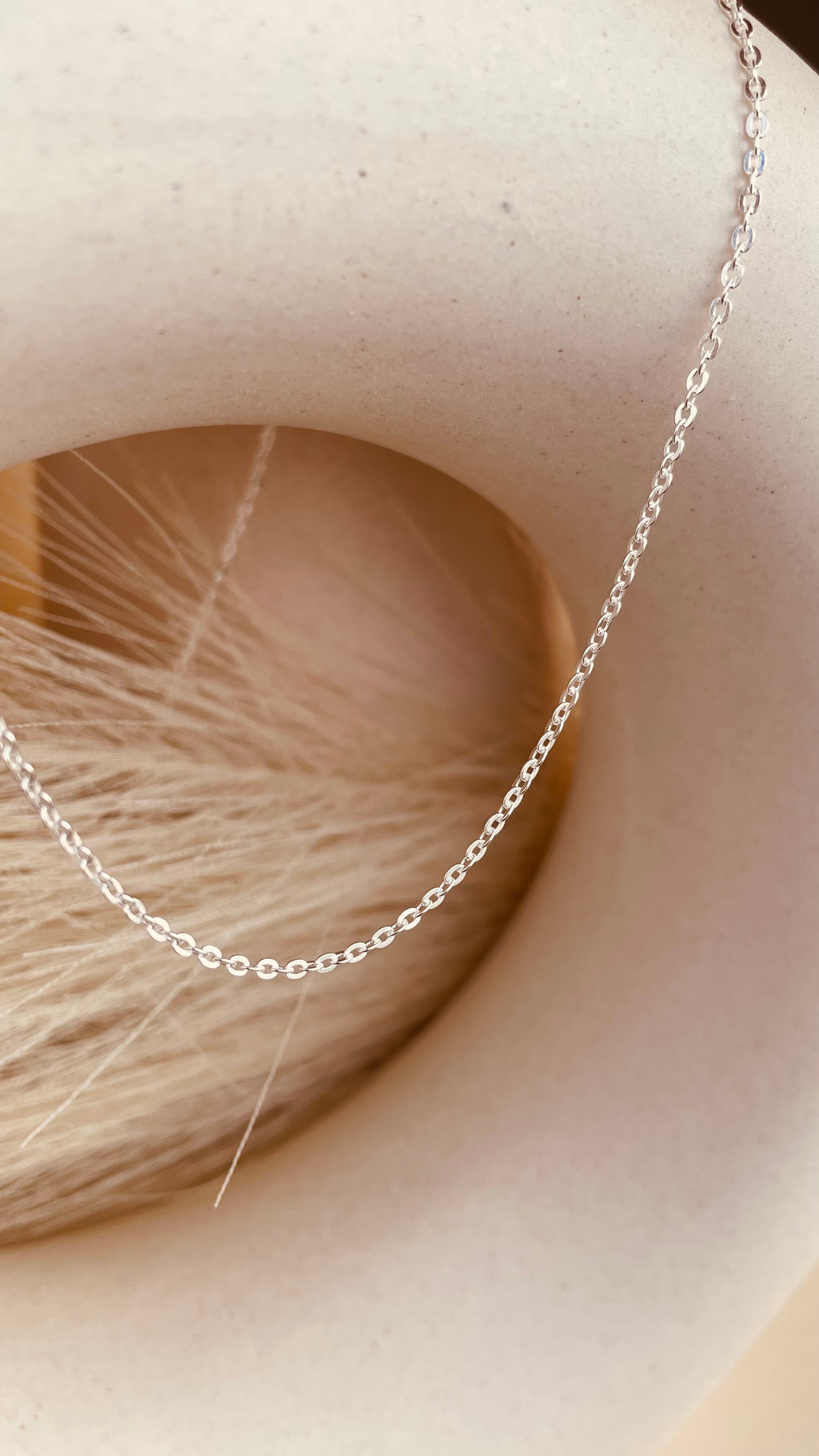 Silver Dainty Shine Sitara Chain Necklace - Octonov 